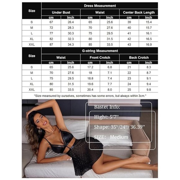 Black Sexy Nightdress Lace Babydoll Mesh Nightgown V Neck Teddy Open B - Picture 2 of 4